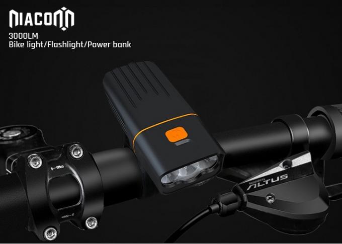 クリー語Xml 3000内腔USBのバイク ライト バイクのヘッドライトのためのアルミニウム30W力銀行